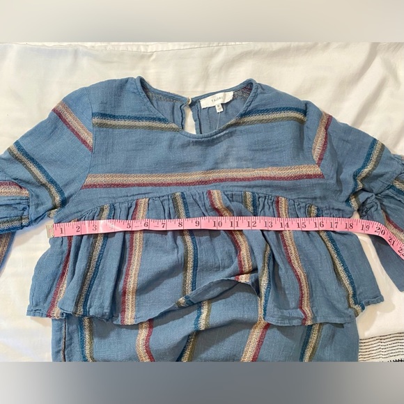 Talori Blue Embroidered Tired Top - Picture 7 of 8